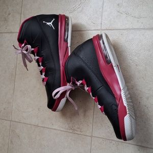 Nike Girls Jordan Air DeLuxe GS Black Basketball Sport Fuchsia US 8.5Y Shoes